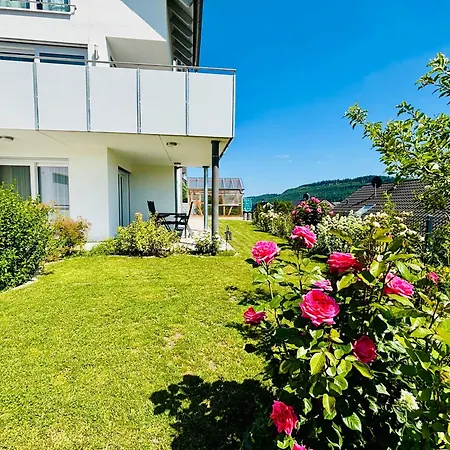 Panoramablick Mit Premium-wanderwegen Vor Der Haustuer * Albstadt